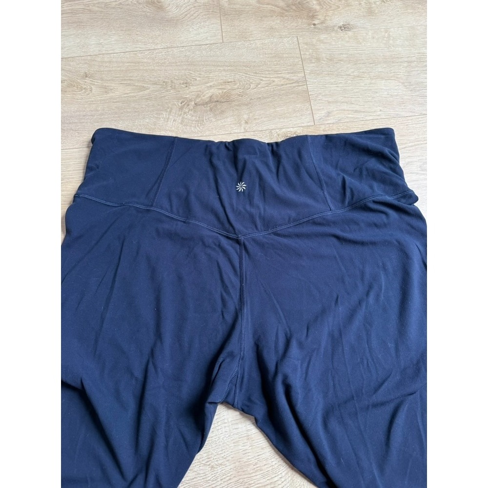 Athleta Elation Ultra High Rise Wide Leg Pant blue stretch athletic lounge sz 2X - Picture 9 of 10